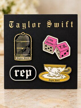 Taylor Swift Reputation Look What You Made Me Do Enamel Pin Set #2 2017 Official